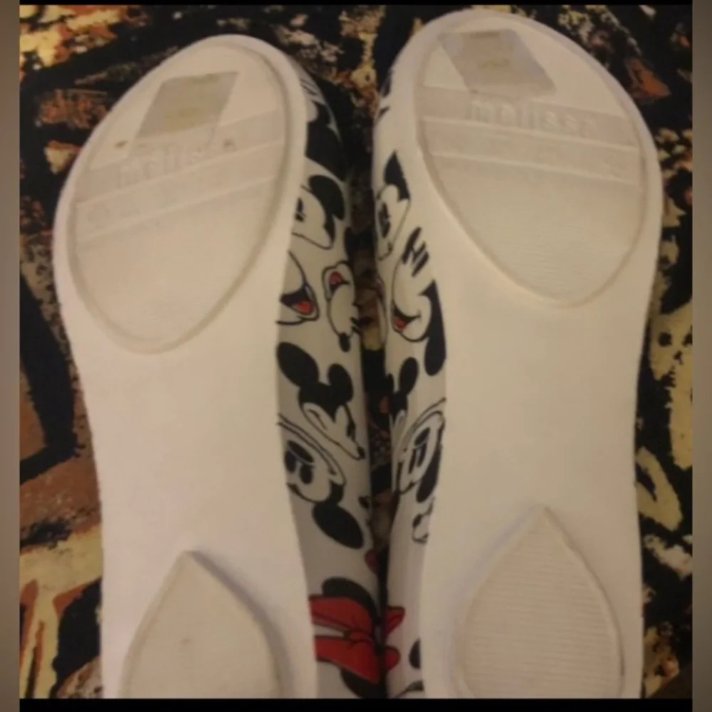 Melissa Minnie Mouse Ballet Disney Flats Size 5 - Picture 7 of 10